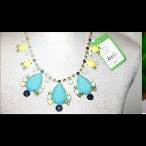 Lilly Pulitzer Shorely Blue Statement Necklace NWT